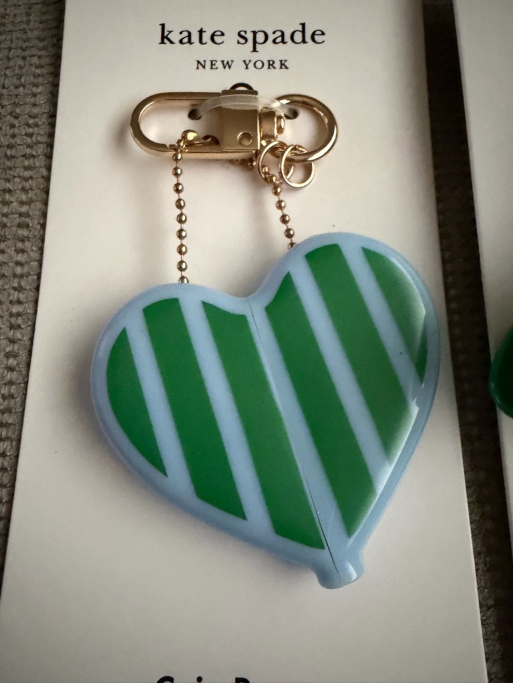 kate spade Green Heart Coin Purse & Hair Claw Clip Set - Picture 3 of 11